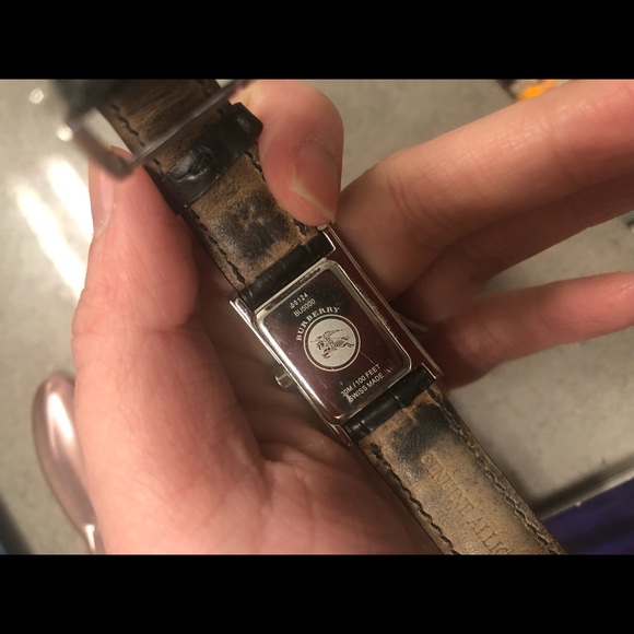 Authentic Burberry Leather Diamonds Watch - Picture 2 of 2